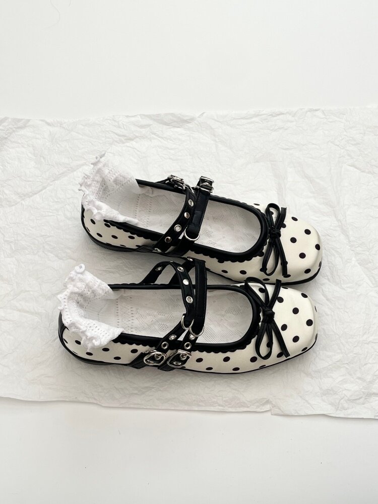 Women Bow Decor Mary Jane Shoes - Image 2