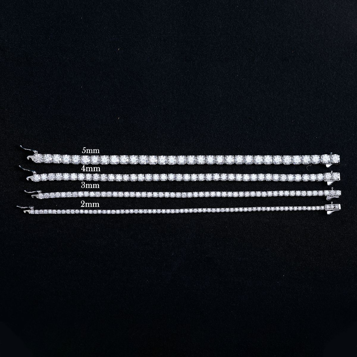 S925 Sterling Silver Moissanite Tennis Bracelet - Image 2