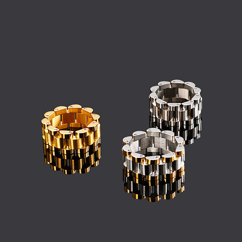 Punk Style Bracelet and Ring Set - Image 3