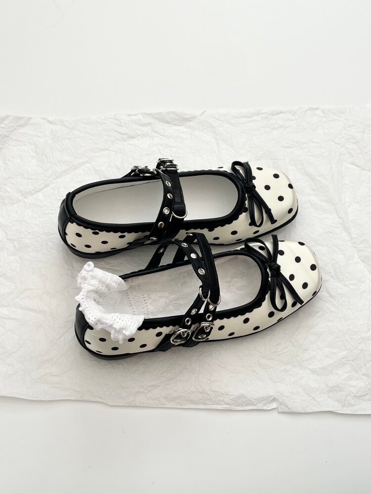 Women Bow Decor Mary Jane Shoes - Image 3