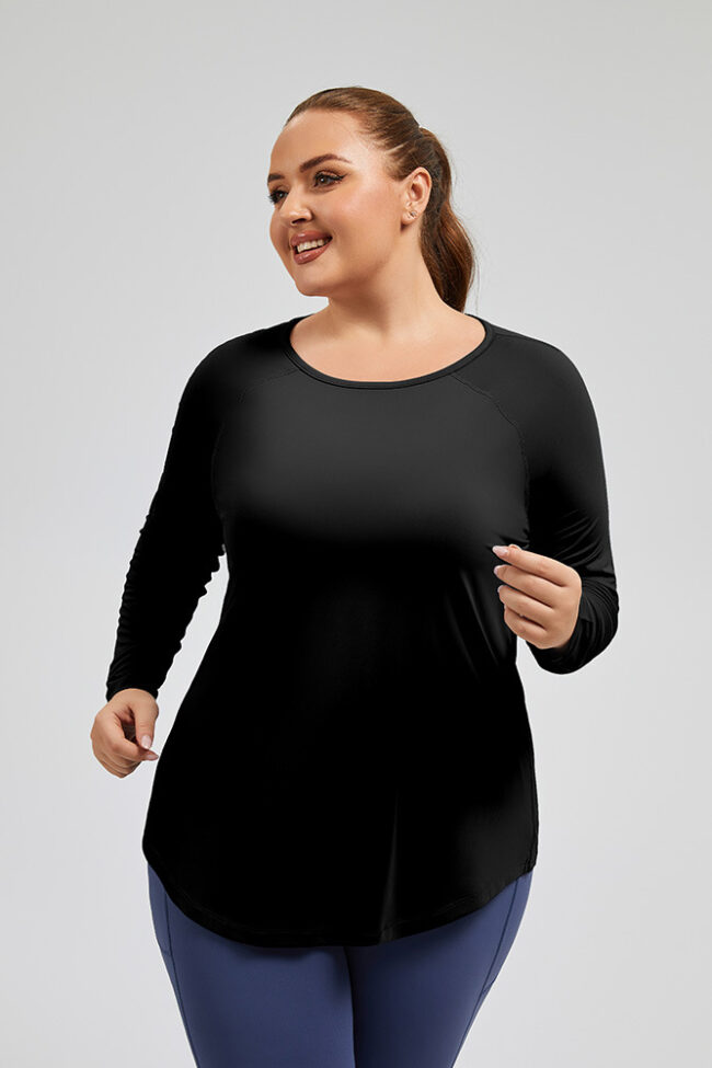 The Clemence Loose Mesh Yoga Cover Up Long Sleeve Top Detail – La Rose Couture Tops & Blouses