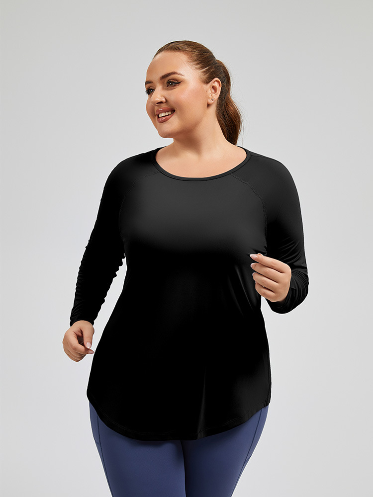 Loose Mesh Yoga Cover-Up Long Sleeve Top - Image 2