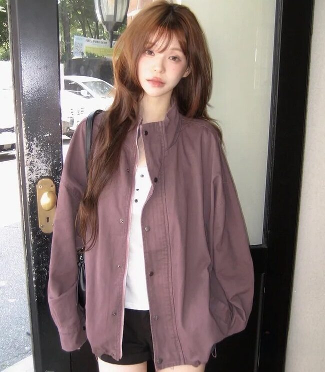 The Amandine Loose Drop Shoulder Drawstring Vintage Distressed Stand Collar Frock Coat – La Rose Couture Coats & Jackets