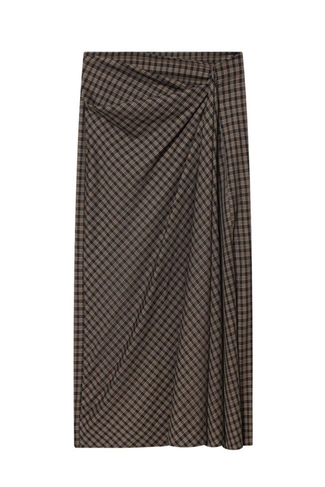 The Laurene Pleated Plaid Skirt – La Rose Couture Trousers & Skirts