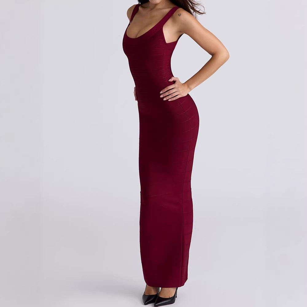 Retro Backless A-line Dress - Image 2