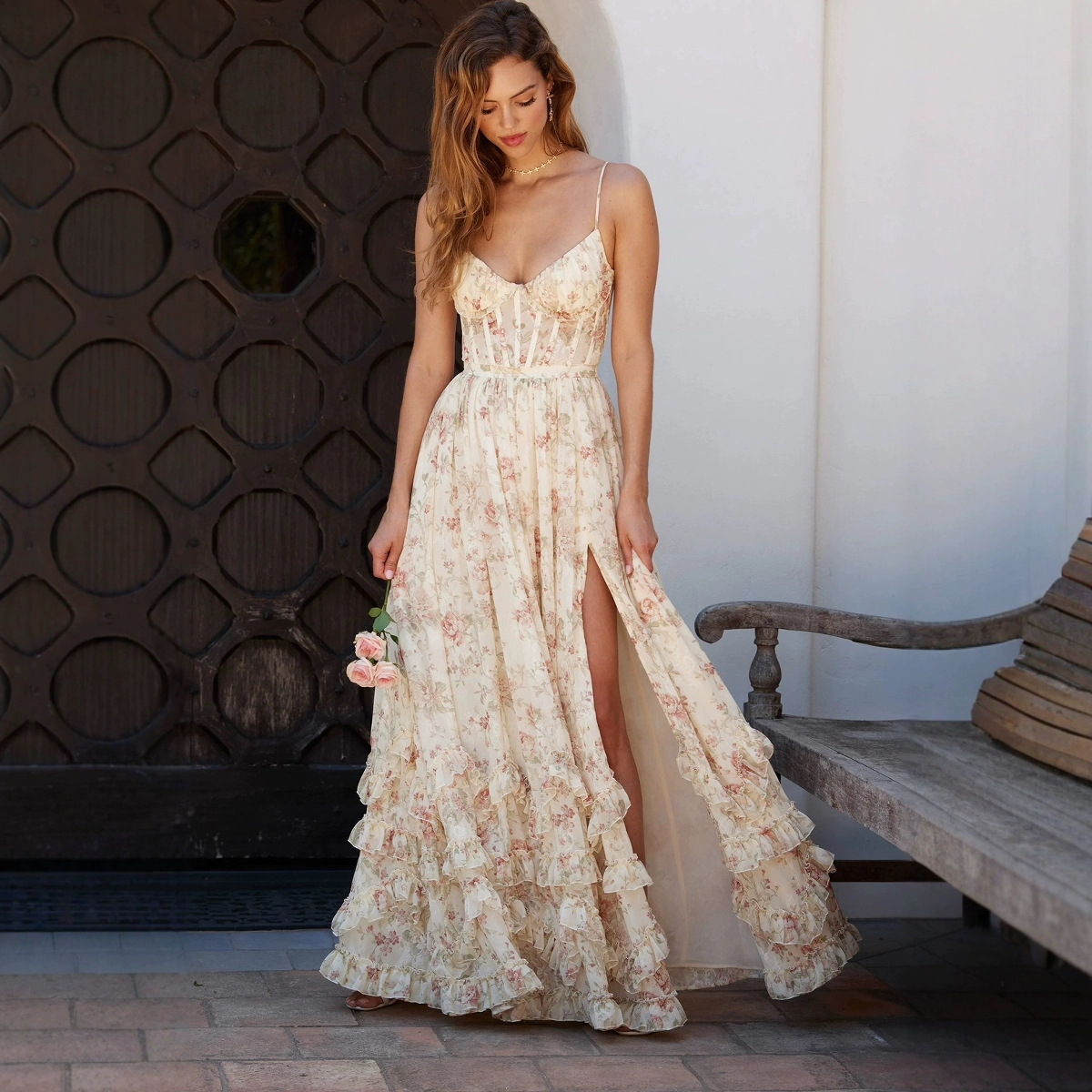 Floral long dress - Image 2
