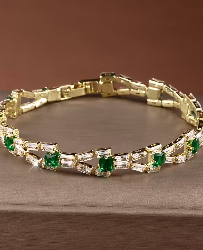 The Justine Zircon Hollow Chain Bracelet Detail – La Rose Couture Jewellery & Accessories