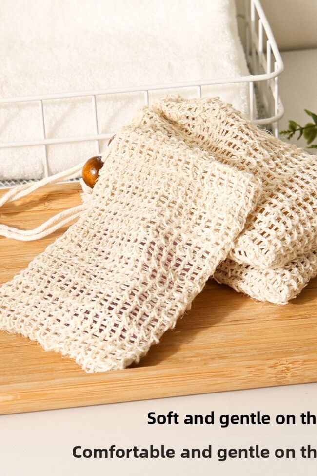 The Marlene Hanging Cotton Linen Soap Bag Detail – La Rose Couture Handbags & Clutches