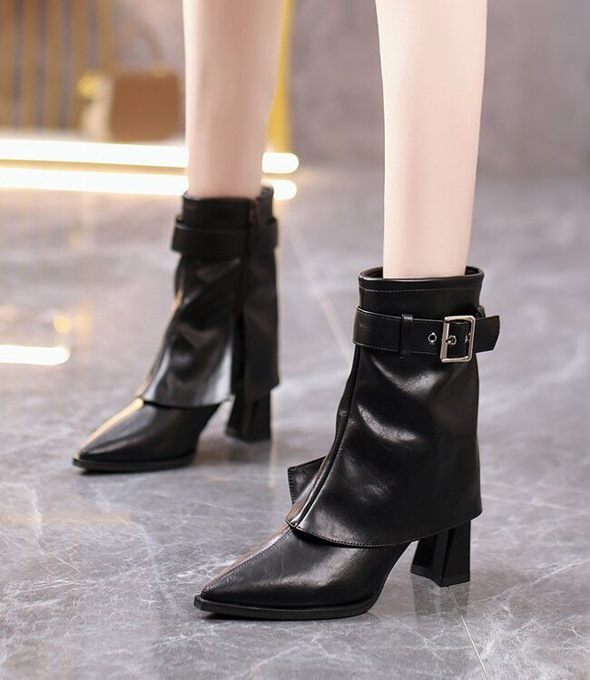 The Eugenie Boots Silhouette Detail – La Rose Couture Shoes & Footwear