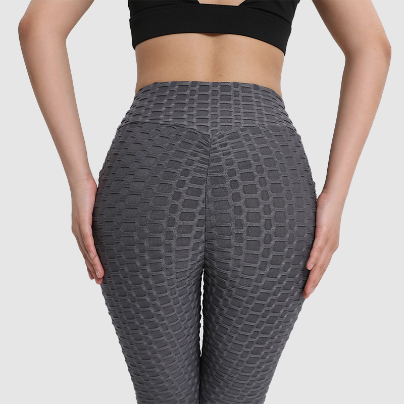 Tight-fitting pants, peach-colored fitness pants - Image 3