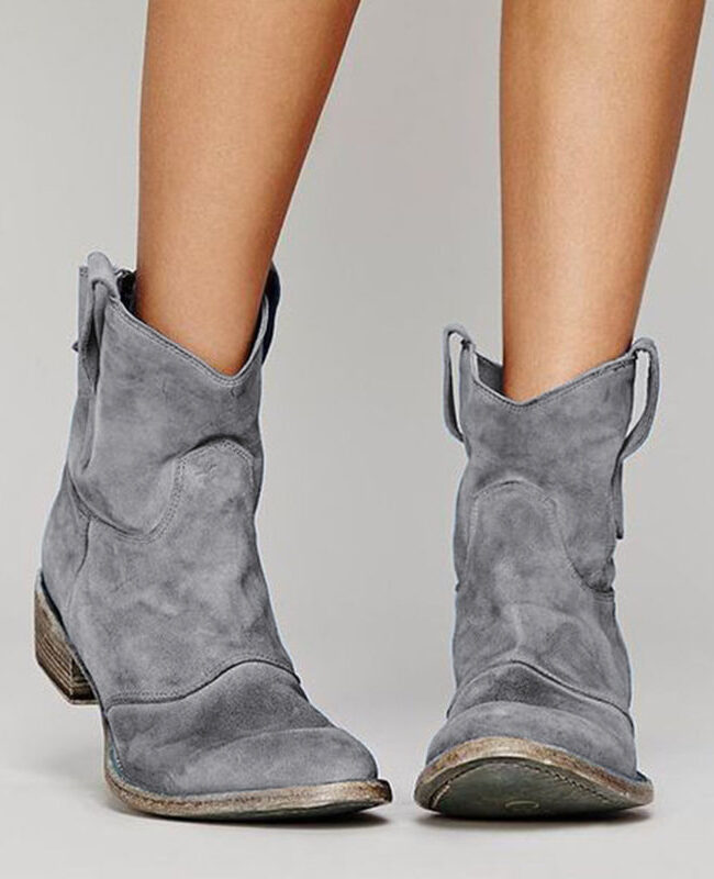 The Anais Comfortable Low Heeled Boots – La Rose Couture Shoes & Footwear