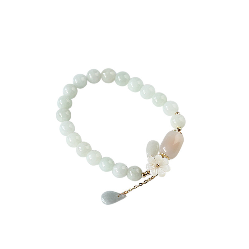 Natural jade bracelet 14k package gold - Image 3