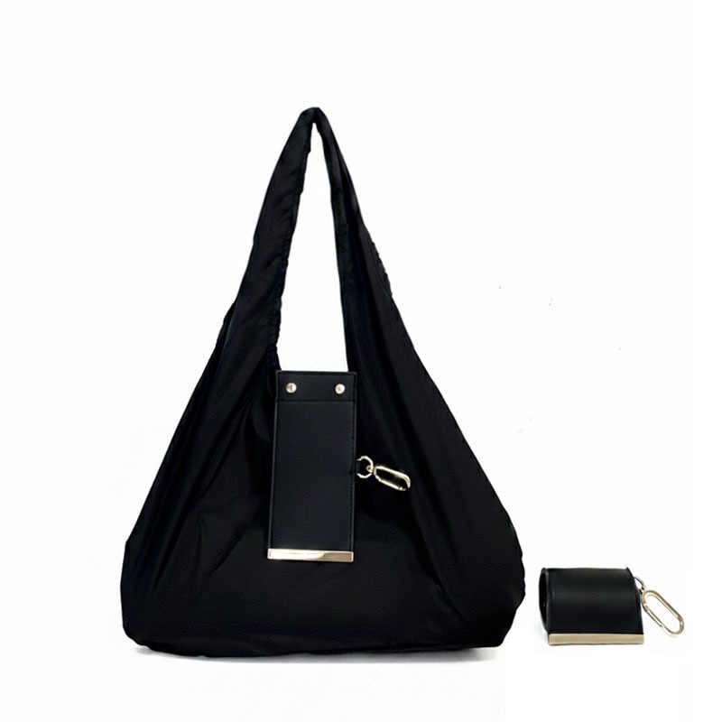 Portable Nylon Shopping Bag with Shoulder Strap