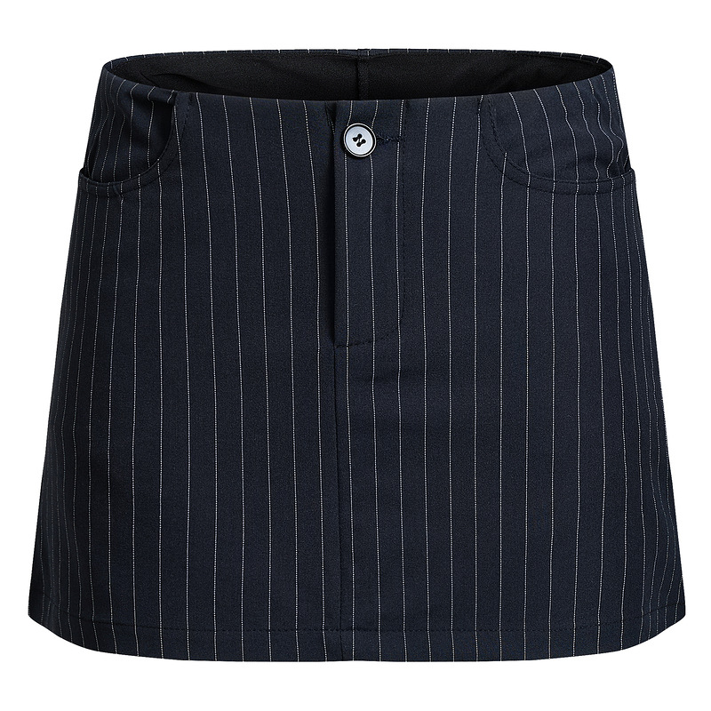 High Waist Double Slip Pocket Slim-fit Slim-fit Short A- line Skirt - Image 2