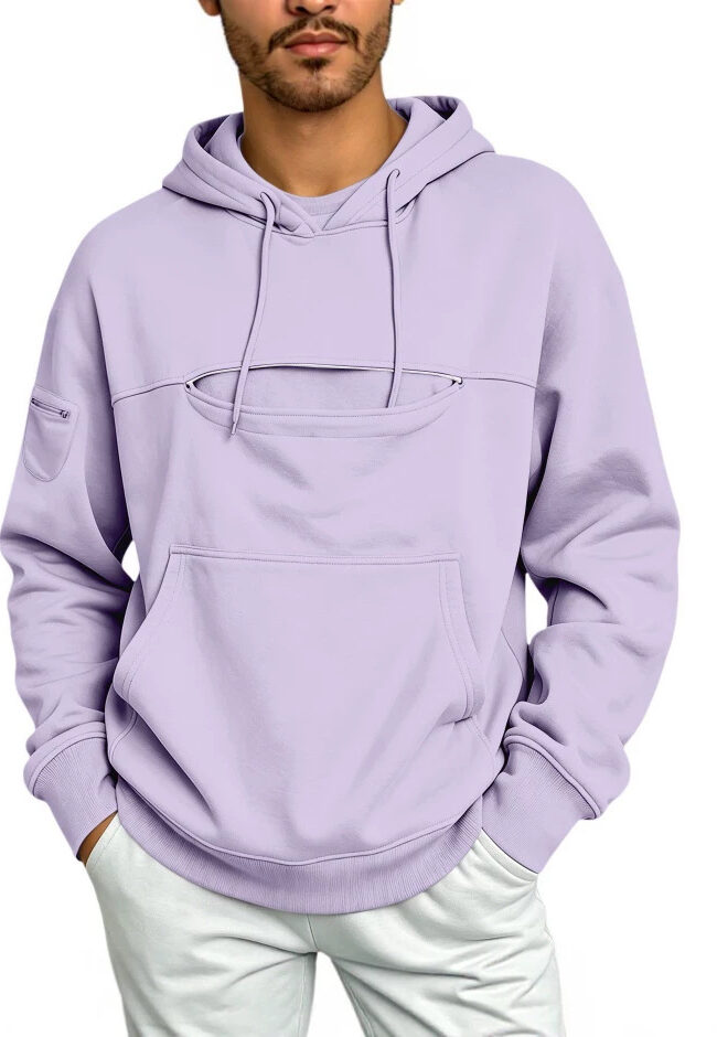 The Marlene Autumn and Winter Warm Hooded Fleece Long Sleeve Sweatshirt with Large Pockets for and Pet Friendly Detail – La Rose Couture Tops & Blouses