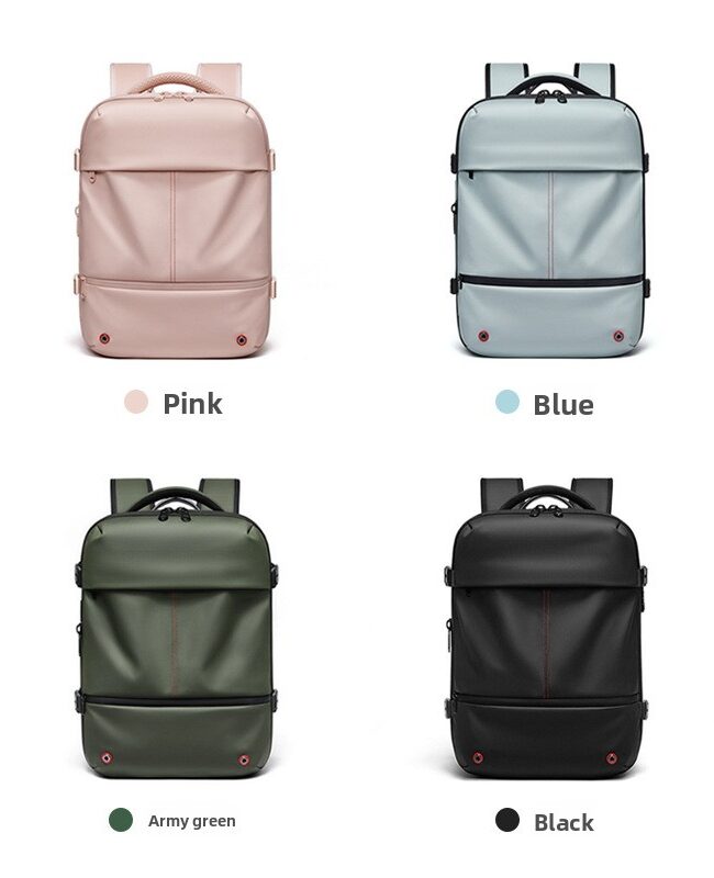 The Renee Vacuum Compression Travel Backpack with Wet Dry Separation Detail – La Rose Couture Handbags & Clutches