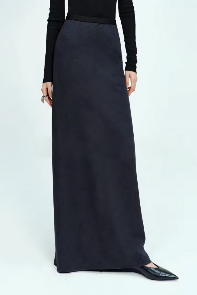 The Adrienne Mid Waist Maxi Skirt – La Rose Couture Trousers & Skirts