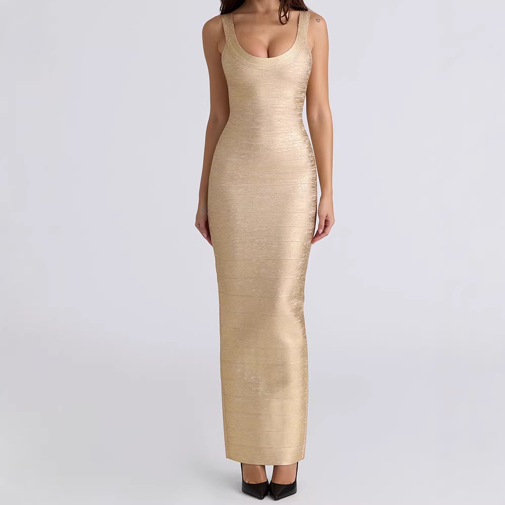 Retro Backless A-line Dress - Image 3