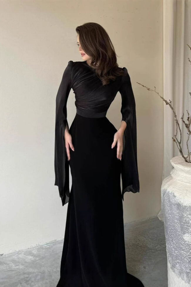 The Valerie Bat Sleeve Dress – La Rose Couture Dresses & Gowns
