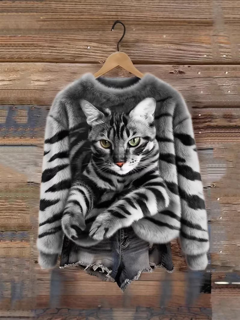 Women's crew neck sweater - Image 4