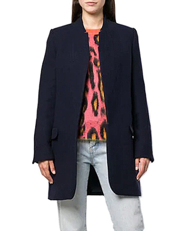 The Adrienne Stand Collar Wool Blend Coat Detail – La Rose Couture Coats & Jackets