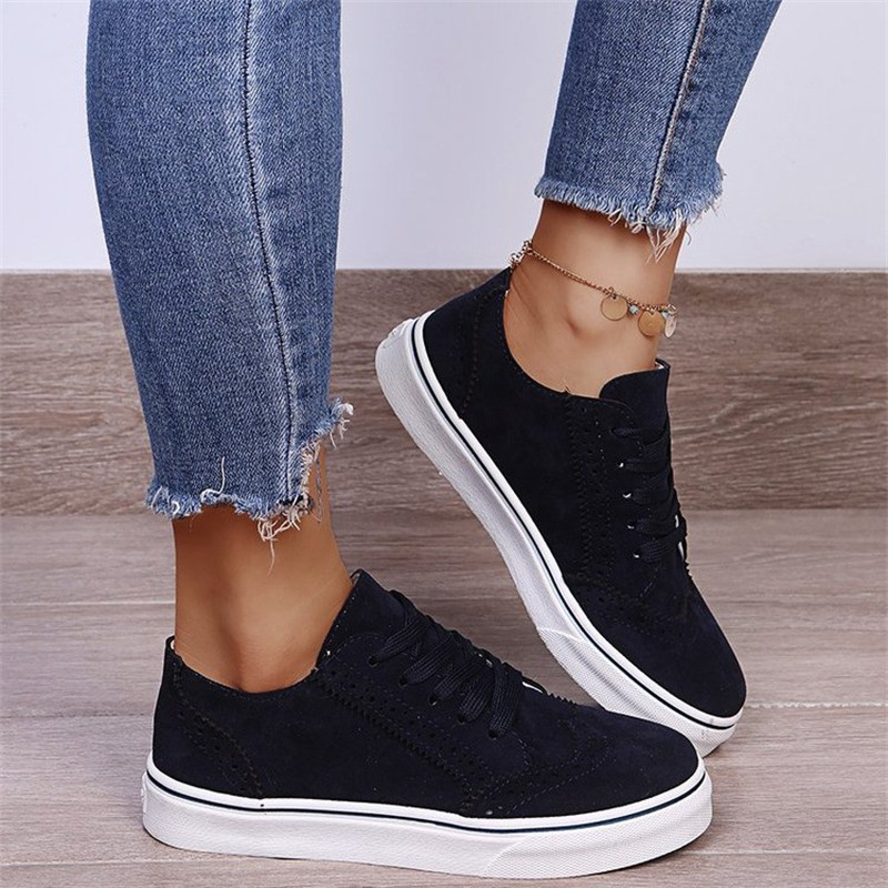Casual Lace-Up Flat Sole Women Shoes - Image 5