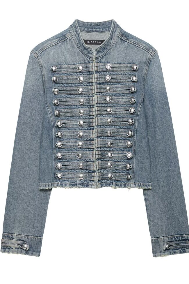 The Emmanuelle Denim Jacket and Shorts Set – La Rose Couture Coats & Jackets