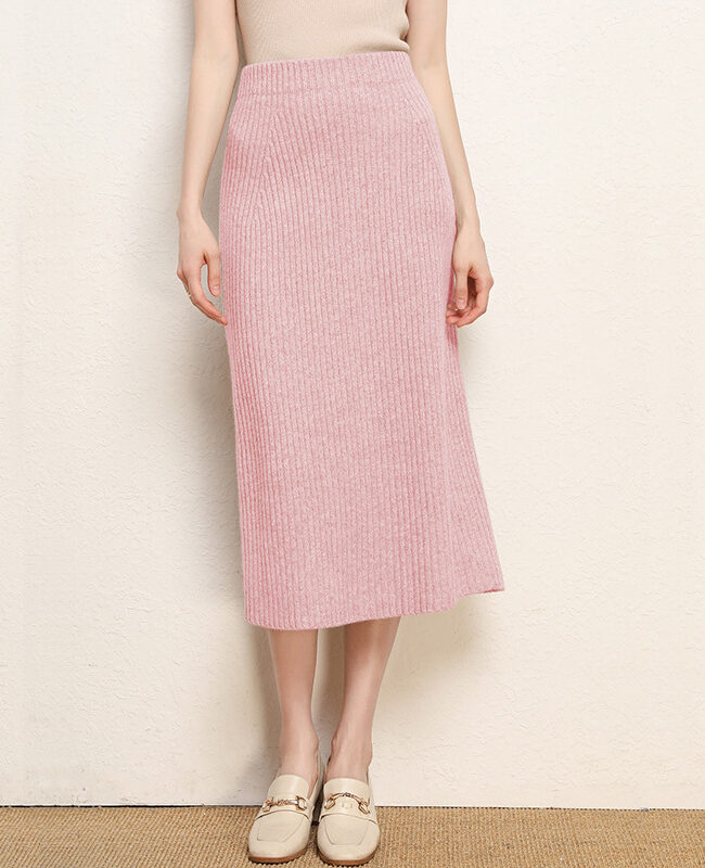 The Eleonore Wool Mid Length Skirt for Winter Detail – La Rose Couture Trousers & Skirts