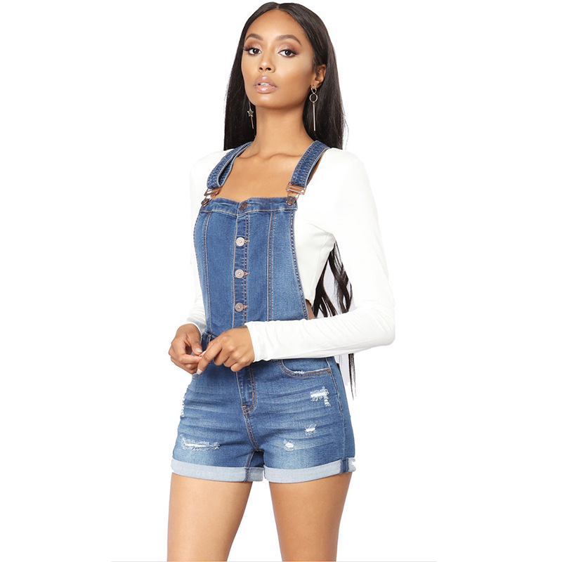 Denim Suspenders Pants - Image 2
