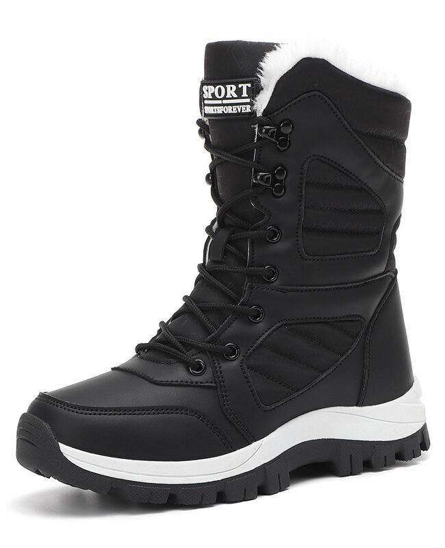 The Nathalie Warm Fleece Lined Snow Boots Detail – La Rose Couture Shoes & Footwear