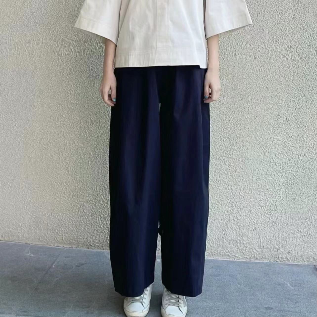 Womens Casual Elastic Waist Cotton Pants - Image 3