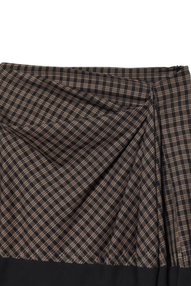 The Laurene Pleated Plaid Skirt Detail – La Rose Couture Trousers & Skirts