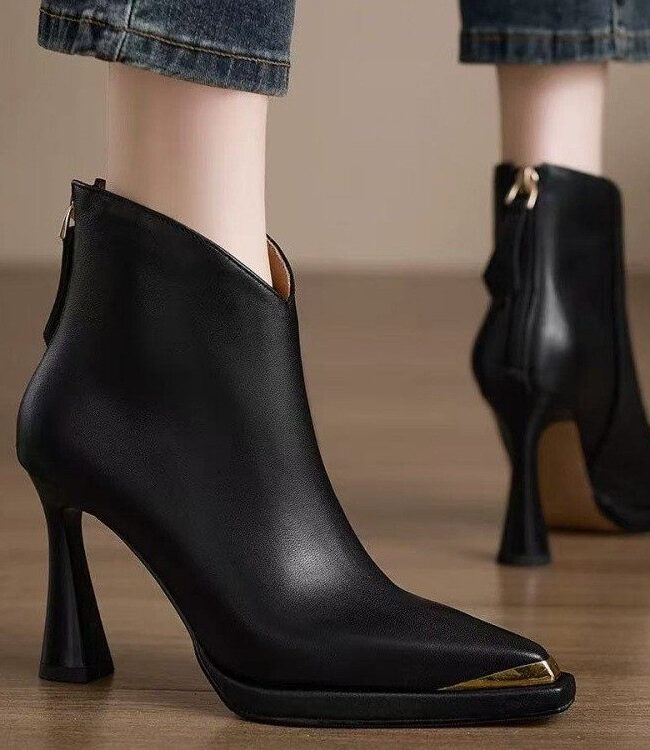 The Celine Elegant High Heel Boots Detail – La Rose Couture Shoes & Footwear