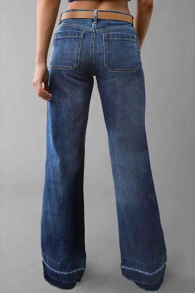Stretch Bootcut Jeans Detail – La Rose Couture Trousers & Skirts