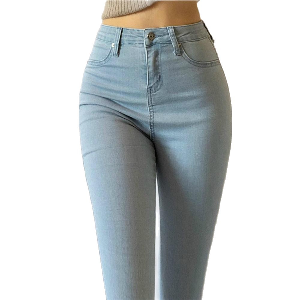 High-Waisted Stretch Denim Pants for Women - Image 4