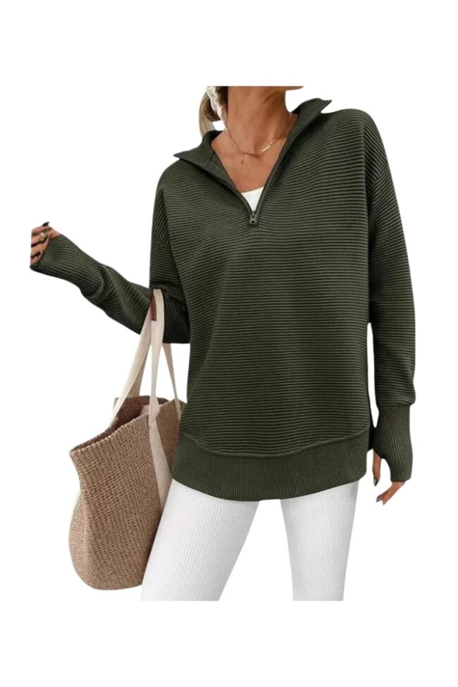 The Ines Casual Knit Sweater Detail – La Rose Couture Tops & Blouses