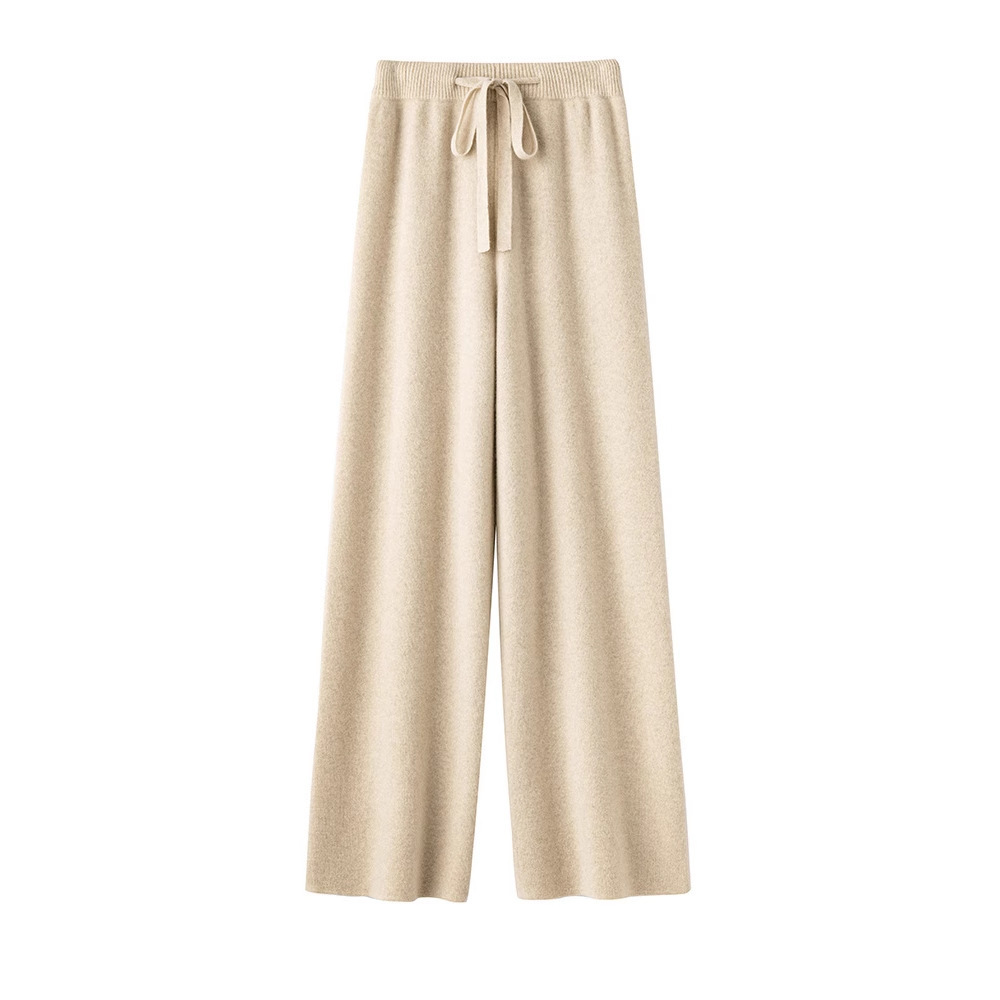 Pure wool women's wide-leg pants - Image 4