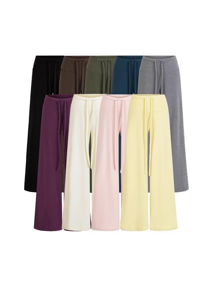 Women's Hooded Sweatshirt and Drawstring Pants Set - Image 3
