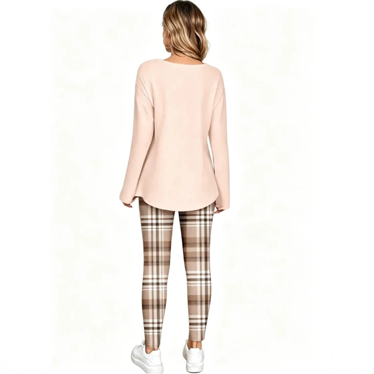 Loose Top Plaid Pants - Image 4