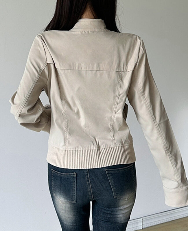 The Odette Workwear Zip Up Jacket Detail – La Rose Couture Coats & Jackets