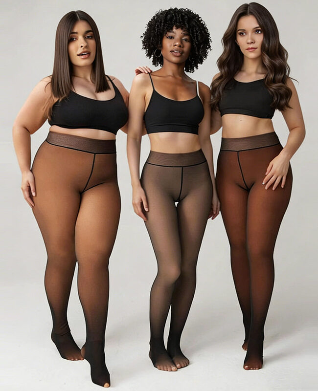 The Elodie Fleece Lined Shaping Pantyhose Detail – La Rose Couture Trousers & Skirts