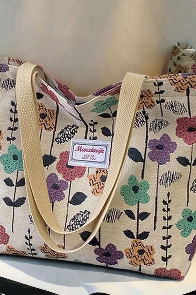 The Sixtine Canvas Tote Bag Foldable Shoulder – La Rose Couture Handbags & Clutches