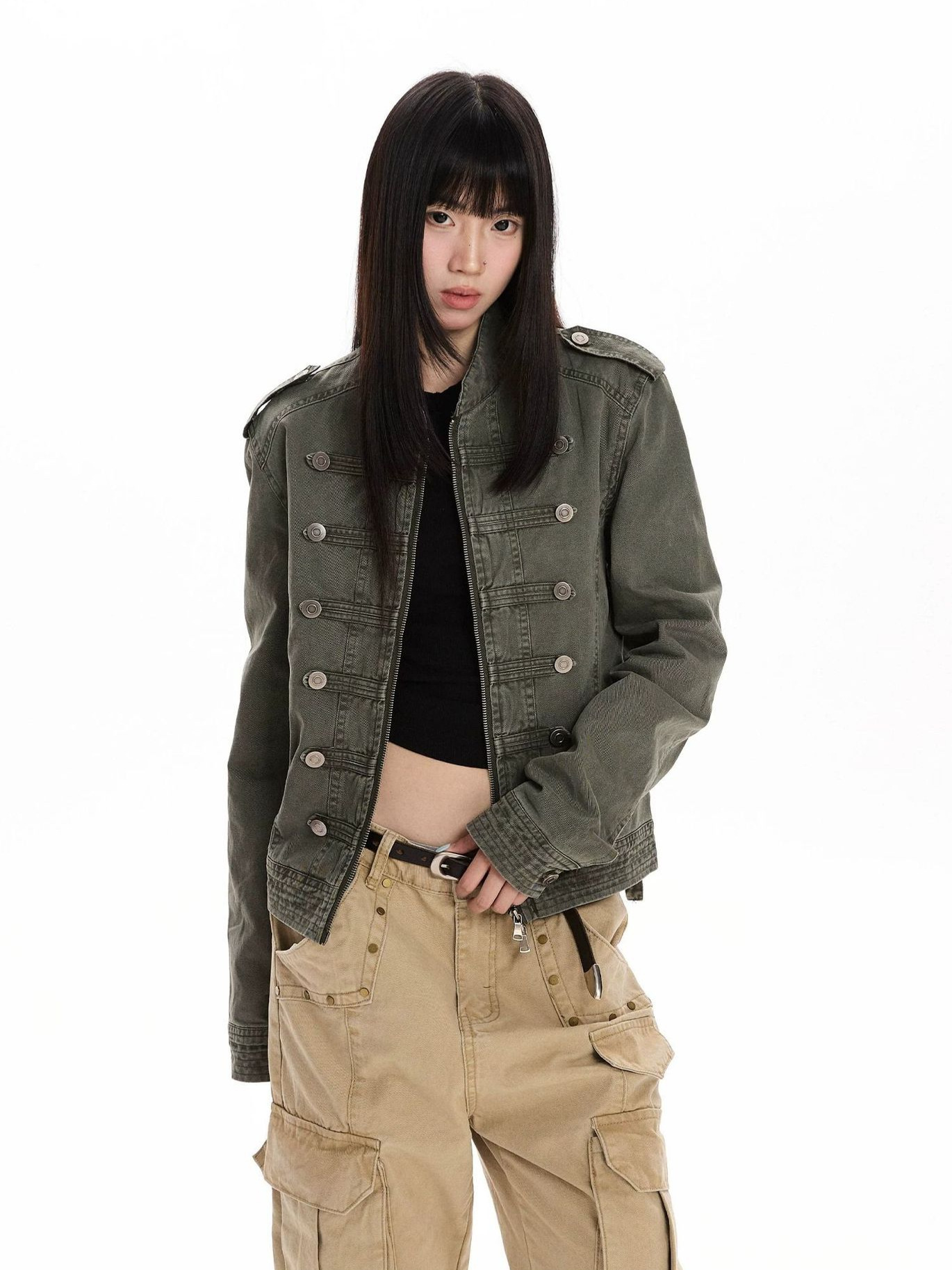Palace Style Washed Denim Jacket for Women - Image 5