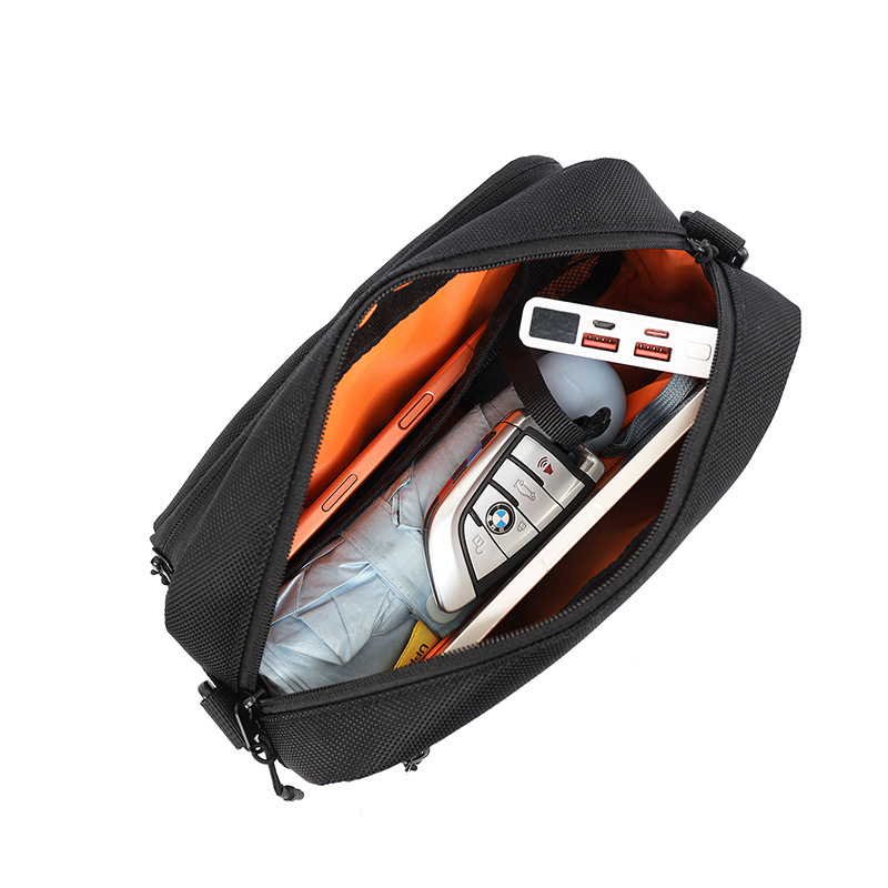 Men's Square Outdoor Casual Crossbody Bag Square Commuter Bag - Image 4