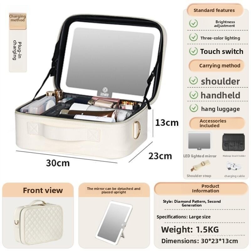 LED Illuminated Cosmetic Makeup Case - Image 3