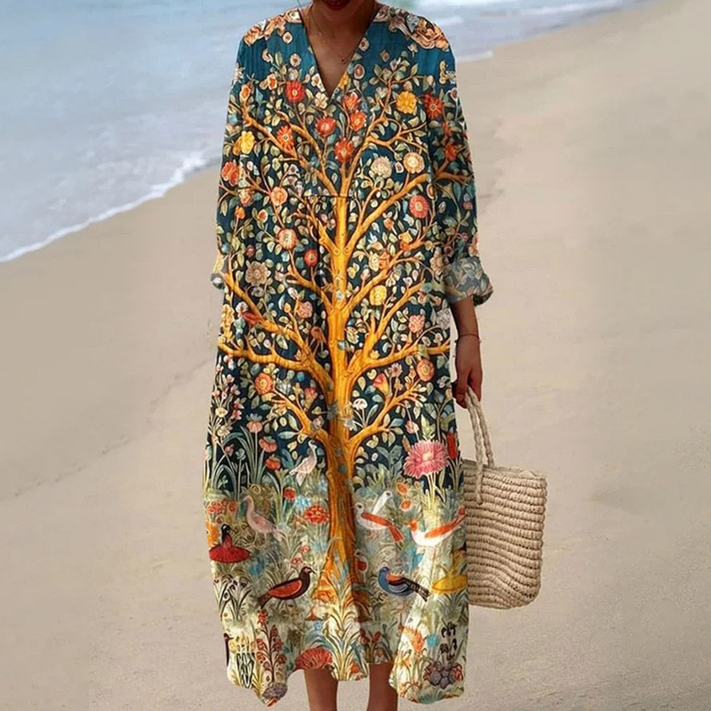 Long-sleeved casual loose-fitting dress - Image 2
