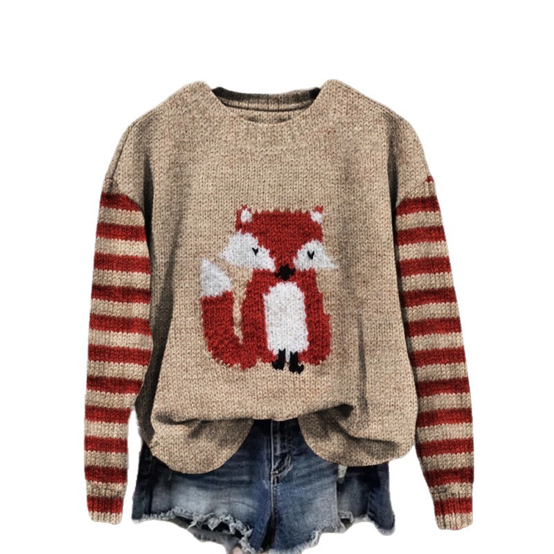 Women's 3D Printed Long Sleeve Sweatshirt Halloween Squirrel Novelty Top - Image 4