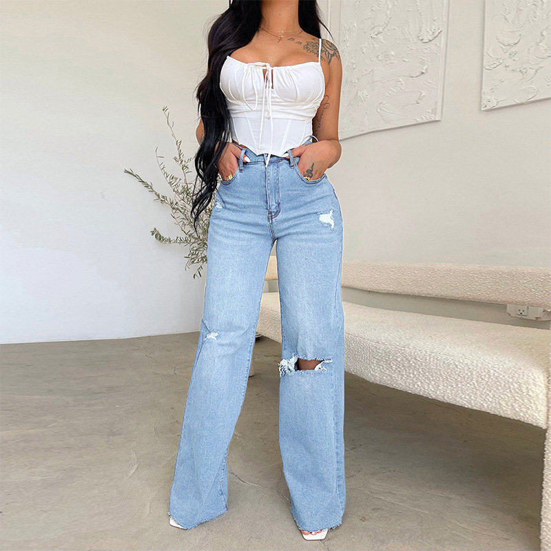 European-style comfortable wide-leg pants - Image 5
