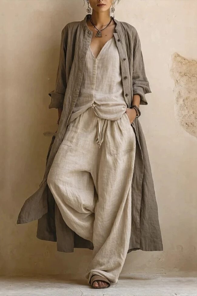 The Cassandre Wide Leg Pants Set – La Rose Couture Trousers & Skirts