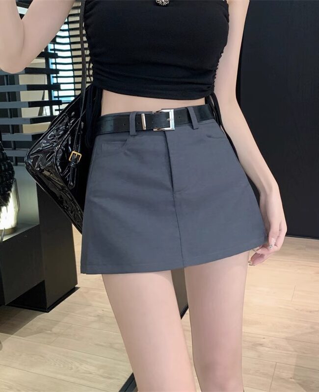 The Berenice Ethereal High Waist Flared Short Skirt Detail – La Rose Couture Trousers & Skirts